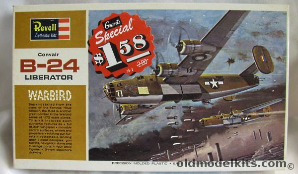 Revell 1/72 Convair B-24 WARBIRD, H203-200 plastic model kit